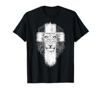 Lion de Juda Croix chrétienne Révélation 5:5 Religion Yeshua T-Shirt