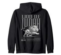 Lion de Juda, graphisme chrétien, Foi audacieuse, Art du Lion Sweat à Capuche
