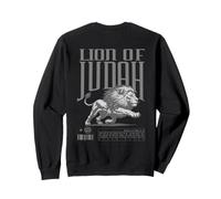 Lion de Juda, graphisme chrétien, Foi audacieuse, Art du Lion Sweatshirt