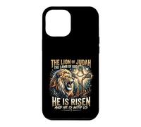 Lion de Juda, Il est ressuscité, Croix, Foi sur la Peur Coque pour iPhone 12 Pro Max