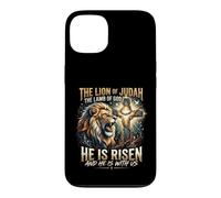 Lion de Juda, Il est ressuscité, Croix, Foi sur la Peur Coque pour iPhone 13
