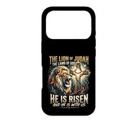Lion de Juda, Il est ressuscité, Croix, Foi sur la Peur Coque pour iPhone 17 Pro