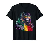 Lion de Juda jamaïcain Rastafari Roots Rasta Reggae Music T-Shirt