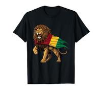 Lion de Juda jamaïcain Rastafari Roots Rasta Reggae Music T-Shirt