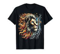 Lion de Juda Jésus Le Messie Foi chrétienne T-Shirt