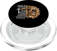 Lion de Juda Jésus Mon Roi Culte Chrétien Verse Bible PopSockets PopGrip pour MagSafe