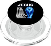 Lion de Juda Jésus Mon Roi Culte Chrétien Verse Bible PopSockets PopGrip pour MagSafe