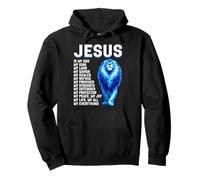 Lion de Juda Jésus Mon Roi Culte Chrétien Verse Bible Sweat à Capuche