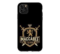 Lion de Juda Maccabee Bouclier du Patrimoine juif Vieilli Coque pour iPhone 11 Pro Max