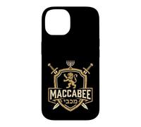 Lion de Juda Maccabee Bouclier du Patrimoine juif Vieilli Coque pour iPhone 14