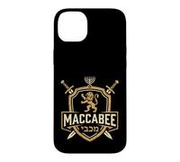 Lion de Juda Maccabee Bouclier du Patrimoine juif Vieilli Coque pour iPhone 14 Plus