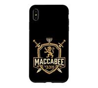 Lion de Juda Maccabee Bouclier du Patrimoine juif Vieilli Coque pour iPhone XS Max