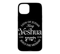 Lion de Juda Roi Yeshua Jésus Le Messie Foi chrétienne Coque pour iPhone 15 Plus