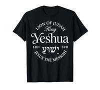 Lion de Juda Roi Yeshua Jésus Le Messie Foi chrétienne T-Shirt