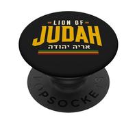 Lion de Judah Hébreu Judaica Rasta Graphic PopSockets PopGrip Adhésif
