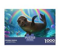 Lion de mer 1000 Piece Jigsaw Puzzle for Adults Challenging Game Stress Relief Puzzle Exercise The Memory of The Brain for The Whole for Women, Gifts for Men 38x26cm/1000pcs