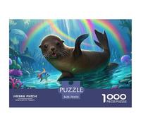 Lion de mer 1000 Piece Jigsaw Puzzle for Adults Family Challenge Toys Stress Relief Puzzle Cultivate The Spirit of Teamwork for Men, Women, Elders, Seniors 70x50cm/1000pcs