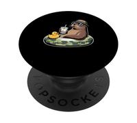 Lion de Mer Boba Perle Thé au Lait PopSockets PopGrip Adhésif