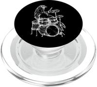 Lion de mer Jouant de la Batterie Batteur Musicien de Plage PopSockets PopGrip pour MagSafe