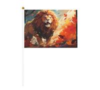 Lion debout en dix pièces imprimé double face 14 x 20,8 cm, adapté pour les activités d'équipe encourageant