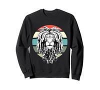 Lion Dreadlock crinière Animal majestueux créatif Puissant Sweatshirt