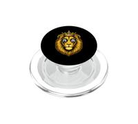 Lion drôle Qui Dit ça Hors de la Rage Sarcastique PopSockets PopGrip pour MagSafe