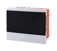 Lion Electric Boîte à fusibles encastrée 1 rangée | 12 modules, petit distributeur blanc, distributeur en saillie IP40, sans halogène - Installation pour pièces humides, caves, garage et tous les
