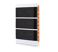 Lion Electric Boîte de distribution encastrée 3 rangées | 36 modules de sous-distribution IP40 pour pièces humides et tous les intérieurs, petit répartiteur pour montage encastré