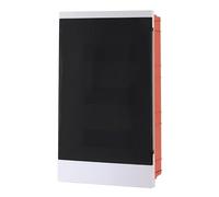 Lion Electric Boîte de distribution encastrée 3 rangées | 36 modules IP40 pour pièces humides Protection supplémentaire PE/N - Borne en laiton, boîtier sans halogène