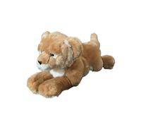 Lion en Peluche réaliste, Animal, Lion Doux for, Cadeau Safari Original(Lying-Down Length 38cm)