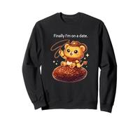 Lion Enfin Je suis sur Une Date drôle Kawaii Anime Mignon Sweatshirt