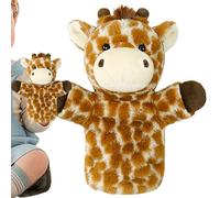 Lion et girafe en peluche pour raconter des histoires, marionnettes pour spectacles, jouets éducatifs pour animaux, outil interactif durable, excellent outil pour la classe | Un jeu de rôle