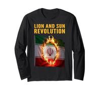 Lion et Soleil Revolution Persian Freedom Protest Manche Longue