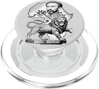Lion éthiopien Empereur de Juda Hailé Sélassié Rasta PopSockets PopGrip pour MagSafe