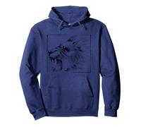 Lion Face Graphic Leaders African Pride of Lions Homme Sweat à Capuche