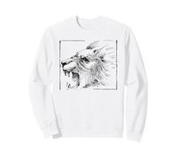 Lion Face Graphic Leaders African Pride of Lions Homme Sweatshirt