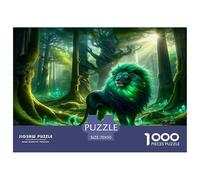 Lion féroce 1000 Piece Jigsaw Puzzles for Adults Faune Sauvage Impossible Birthday Gifts for Women and Man Art Colorful DIY Craft 70x50cm/1000pcs