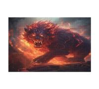 Lion Flamboyant Puzzles Adulte - Puzzle en Bois 1000 Pièces - Challenge - Adultes Et EnfFourmis Dès 12 Ans （75×50cm）