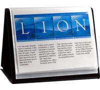 Lion, Flip-N-Tell 39008-H, livre de présentation horizontal, 20 pochettes double face, 1 chevalet