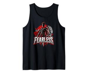 Lion Guerrier sans Peur Bataille Fantasy Art Débardeur