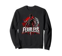 Lion Guerrier sans Peur Bataille Fantasy Art Sweatshirt