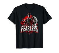 Lion Guerrier sans Peur Bataille Fantasy Art T-Shirt