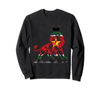 Lion Gwadloup Drapeau Guadeloupe Royale Puissance et Volonté Sweatshirt
