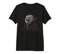 Lion, Halloween, Amoureux des Lions, Vampire Gothique Effrayant T-Shirt Haut de Gamme