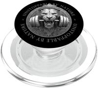 Lion Haltérophilie | Unstoppable by Nature Fitness Workout PopSockets PopGrip pour MagSafe