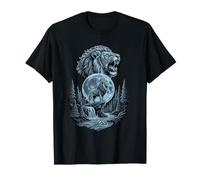 Lion Howling to The Moon Funny Meme Lion Lover Men Women Kid T-Shirt