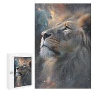 Lion in Space Art Print Puzzle 1000 Pièces Educa Jouet en Bois Cadeau Unique Décoration Intérieure Jeu Éducatif Challenge Toy Adultes Et Enfants À Partir De 14 Ans 1000 PCS