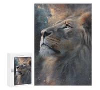 Lion in Space Art Print Puzzle 1000 Pièces Educa Jouet en Bois Cadeau Unique Décoration Intérieure Jeu Éducatif Challenge Toy Adultes Et Enfants À Partir De 14 Ans 300 PCS
