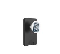 Lion Intelligent avec Lunettes - Portrait Lion PopSockets PopWallet pour MagSafe