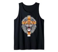 Lion Jésus Croix Dieu bénisse la Bible The Way The Truth The Life Débardeur